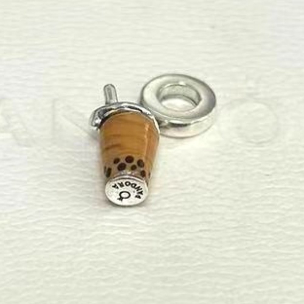 Pandora Murano Glass Bubble Tea Dangle Charm Gem